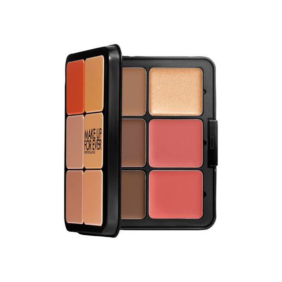 HD Skin Face Palette foundation and blush palette   باليت كريم اساس وبلاشر