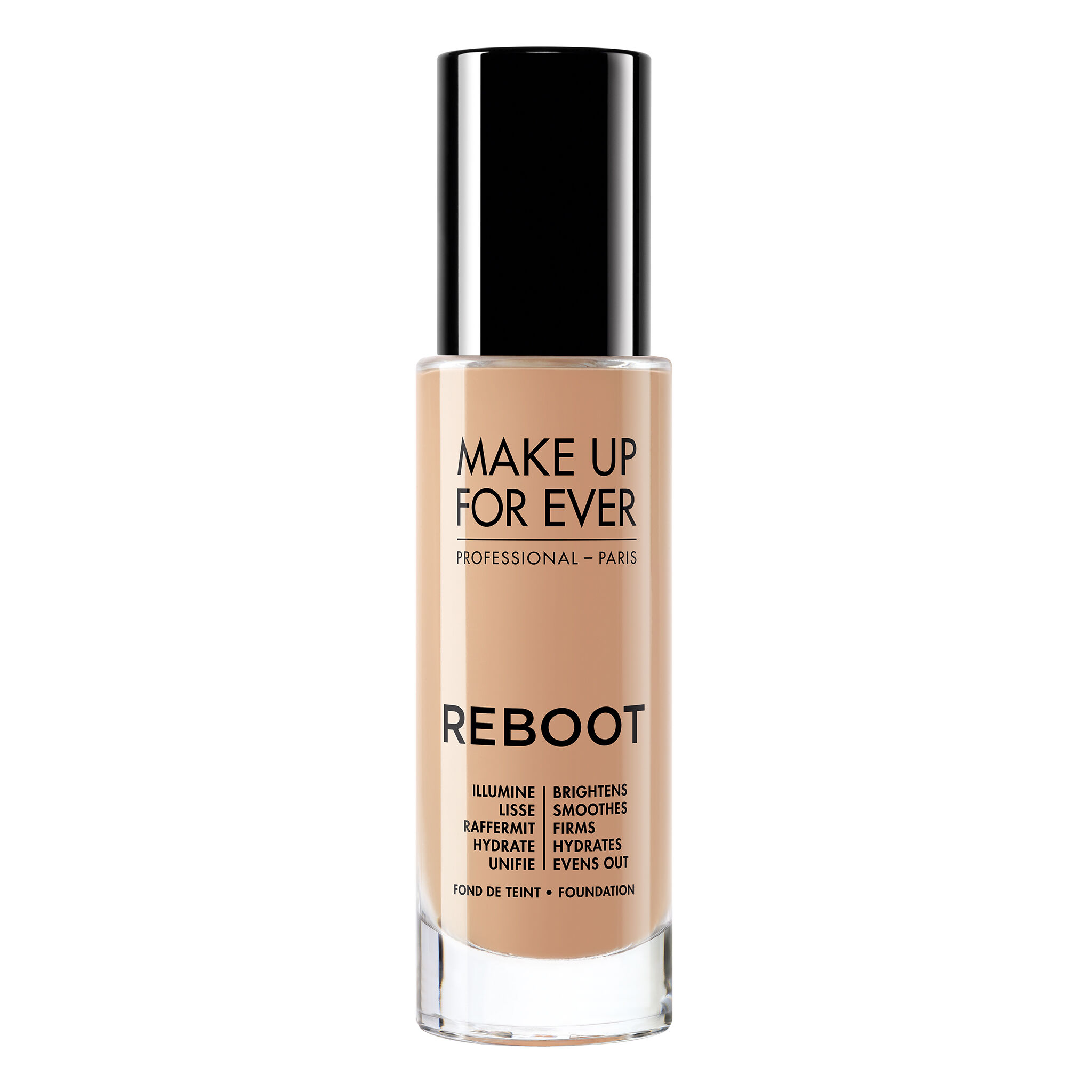 reboot best foundation and brush   فاونديشن ميك اب فور ايفر روبوت وفرشاة