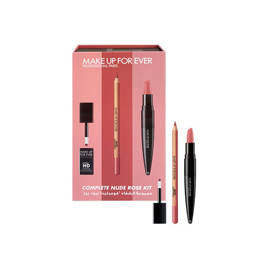 Complete Nude Rose Kit (385 SAR Value) complete nude rose kit lipstick set   مجموعة أحمر الشفاه كومبليت نيود روز