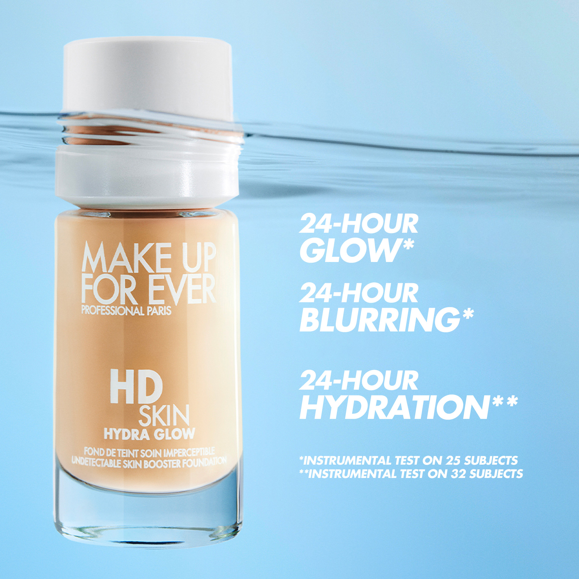 Shop Now HD Skin Hydra Glow Foundation Make Up For Ever KSA